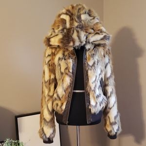 Faux fur hooded Jacket